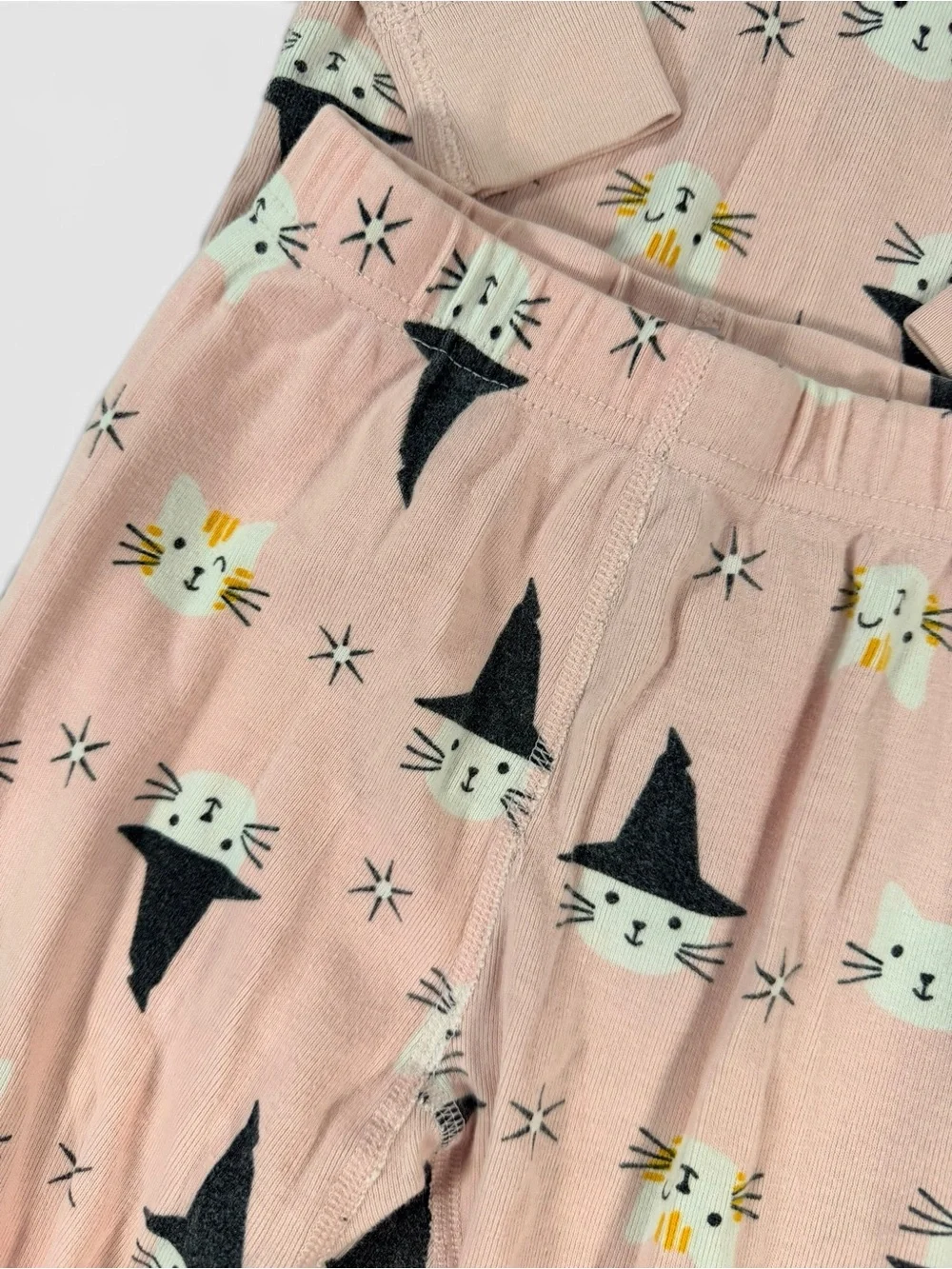 Hanna Andersson Magic Hats Witch Cat Halloween Long John Pajamas Girls 5